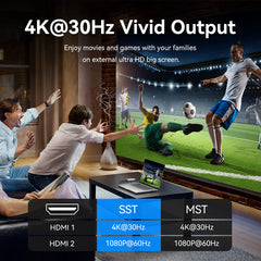 Vention USB-C to Dual HDMI MST Adapter | ACZHB