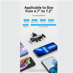 VENTION KCEH0 | Car Phone Holder Stand for Samsung Xiaomi iPhone 12 13 for Mobile Phone Air Vent Phone Stand for Telephone Car Holder