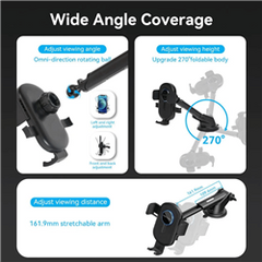 Vention Car Phone Holder KCVB0 | for Car Dashboard Windshield Air Vent Car Mount for iPhone 13 12 11 Pro Samsung S22 Xiaomi Smartphones