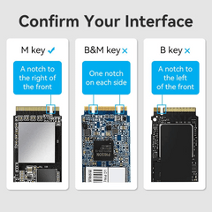 Vention M.2 NVMe SSD Enclosure | KPGH0 | NVMe SATA to USB 3.1 Gen2 C 10Gbps SSD Adapter Support Phone Tablet PC USAP NVMe M2 SSD Case