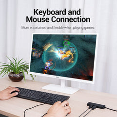 4-Port USB 2.0 Hub With Power Supply | Black | 1M | CHMBF |