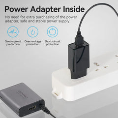 Vention HDMI™ | AKGH0-EU | Network Cable Extender 60M Gray Aluminum Alloy Type EU Standard