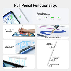 Vention Active Stylus Pen for iPad with Bluetooth Pairing White | KQNW0
