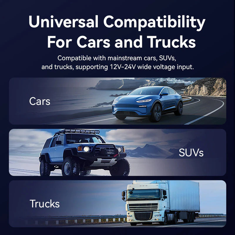 Vention Three-Port USB C+C+A (100W+65W+30W) Car Charger Black ABS Type