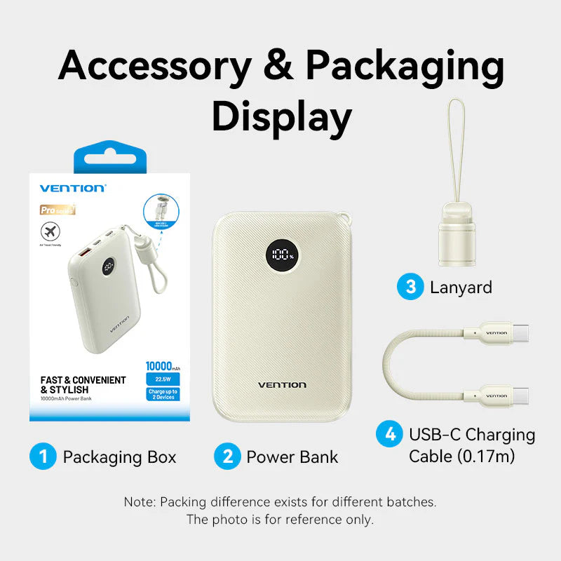 Vention 10000mAh Power Bank 22.5W | FKAB0-C
