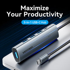 Vention 5-in-1 USB-C Hub | TGZHB