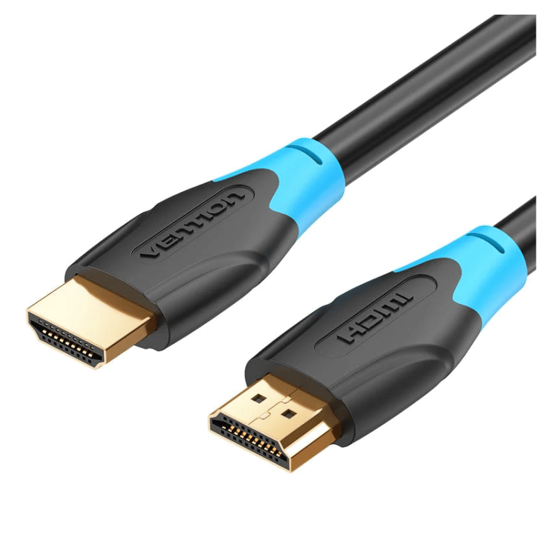 Vention Flat HDMI Cable 4K For laptop PS3/4 TV Box black | 1M | AACBF | Gold-Plated