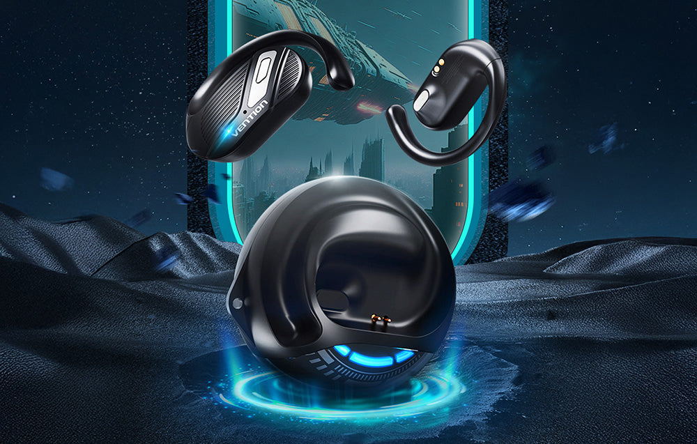 Vention OpenBeat O12 Black | NBUB0 | True Wireless Open Earbuds