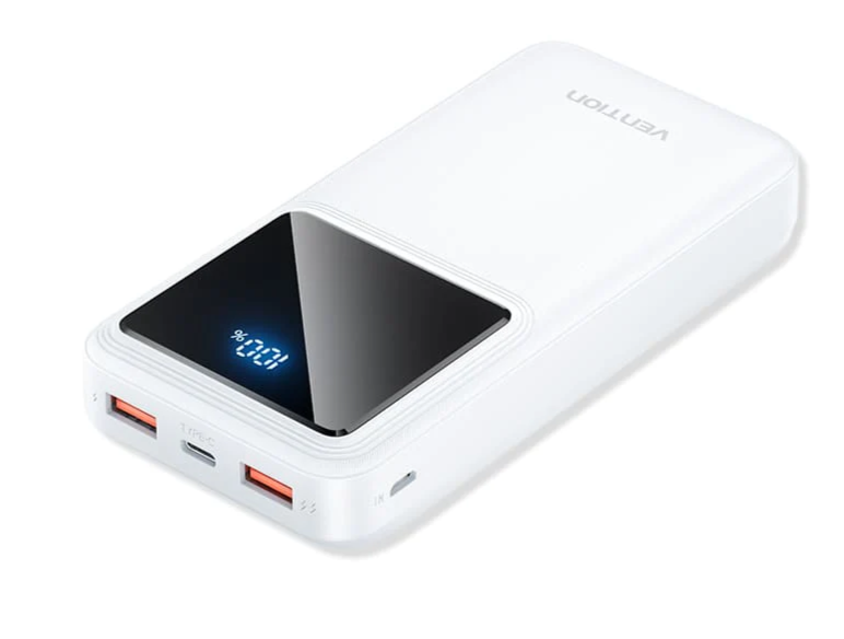 VENTION 10000mAh POWER BANK (Micro-USB + USB-C + USB-A + USB-A) Quick Charge 3.0 |22.5W