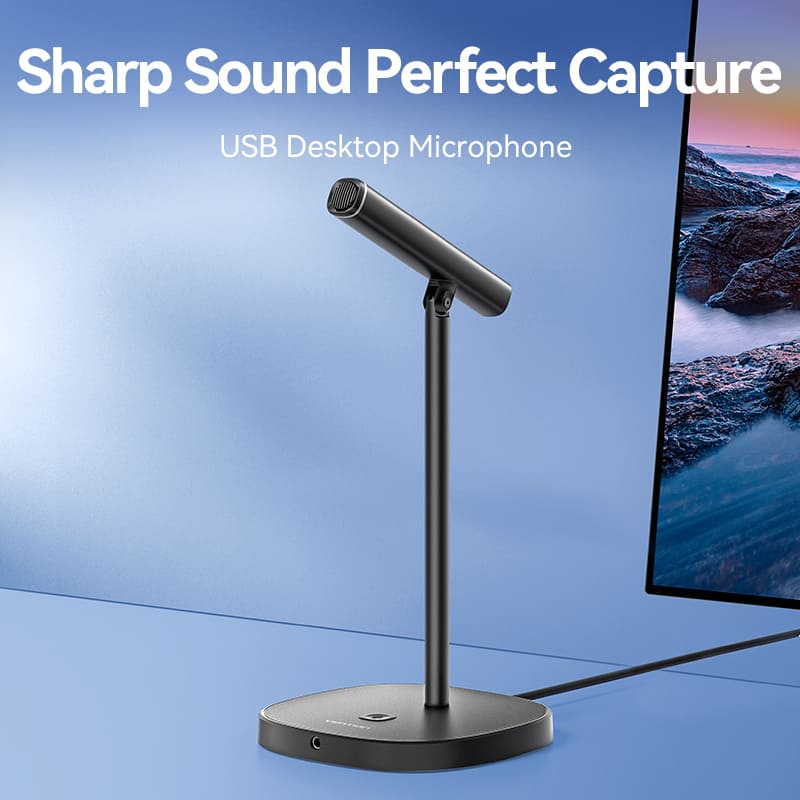 Vention USB Desktop Microphone with Mute Button Black |  NCCB0