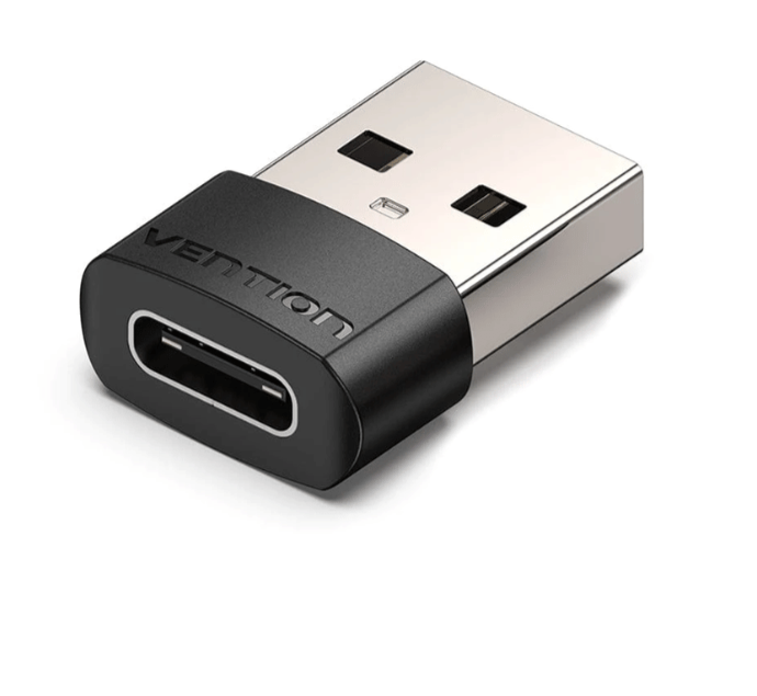 Vention USB 2.0 Male to USB-C Female Adapter Black PVC Type | CDWBO ...