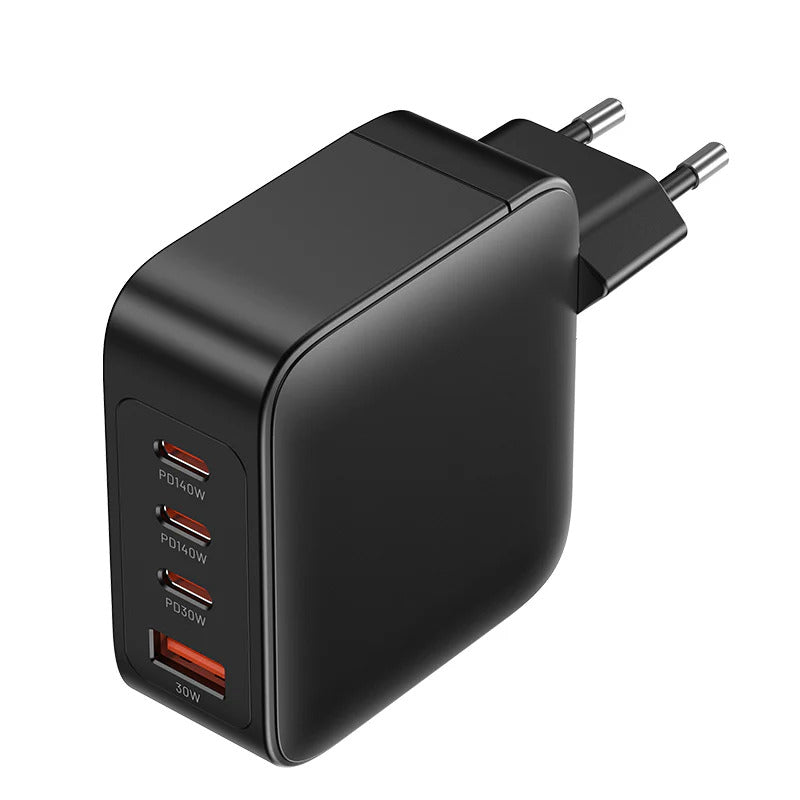 Vention 4-Port USB (C + C + C + A) GaN Charging Kit (140W/140W/30W/30W) EU PLUG |Fast Charge Macbook Pro , iPad , iPhones , Laptops