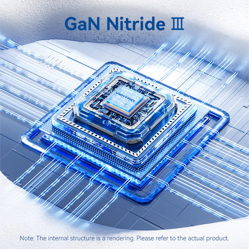 Vention 2-Port USB (C+A) GaN Charger (30W/30W) with USB-C to USB-C Cable | 1M |