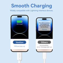 Vention USB 2.0 Type-A Male to Lightning Male 2.4A Cable PVC Type | LAMWF