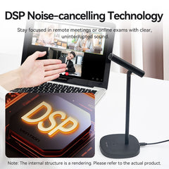 Vention USB Desktop Microphone with Mute Button Black |  NCCB0
