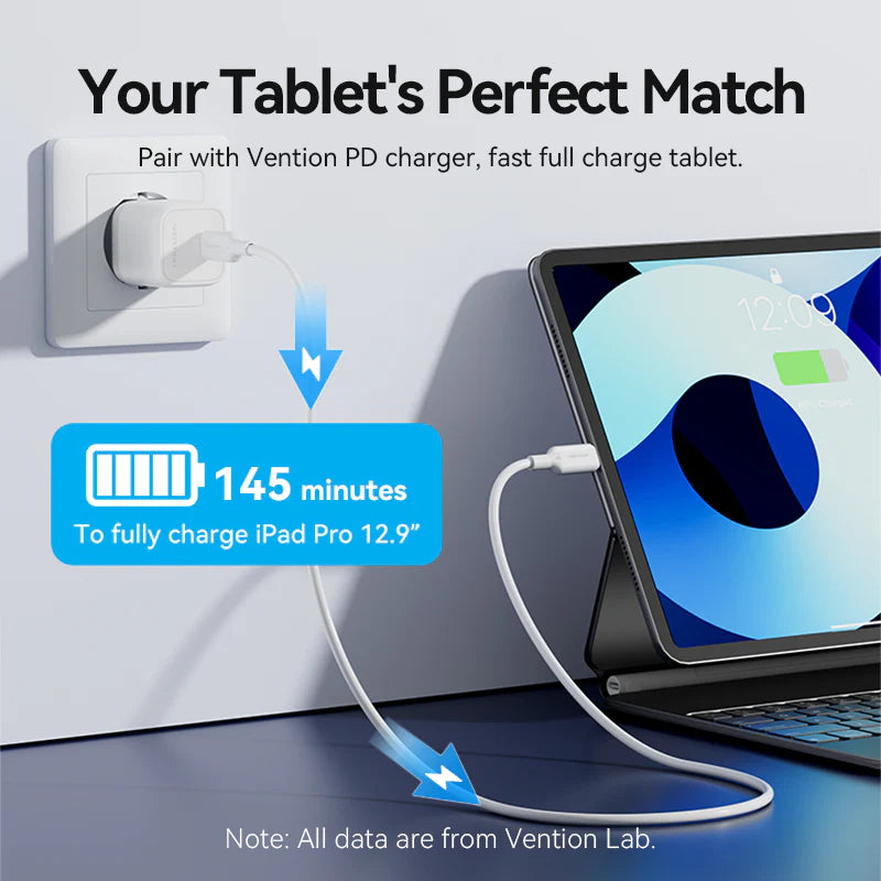 Vention USB 2.0 Type-C Male to Lightning Male 3A Cable PVC Type | LAKBF | LAKWF