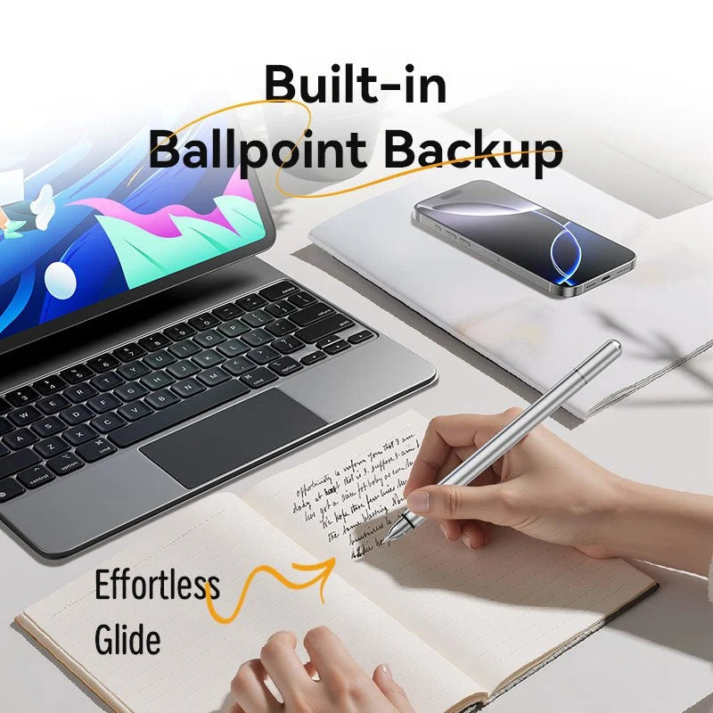 Vention 2-in-1 Stylus Pen Gray Aluminum Alloy Type | KQMH0