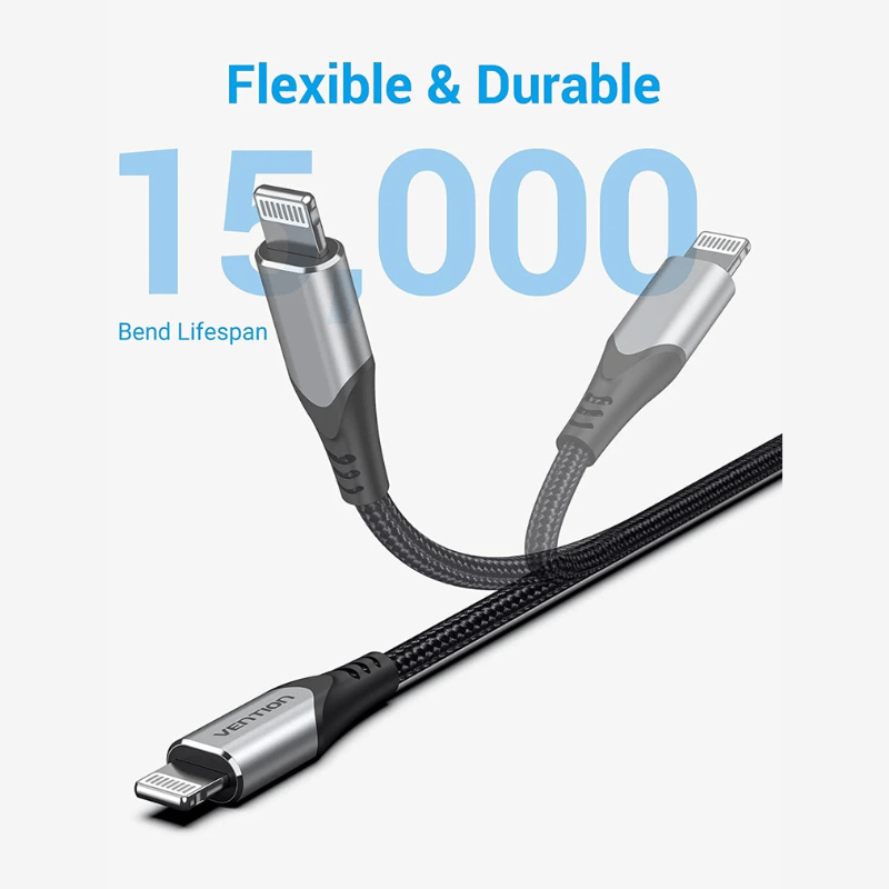 USB 2.0 C to Lightning Cable | MFi Certified | PD Fast Charging Cable | iPhone & iPad