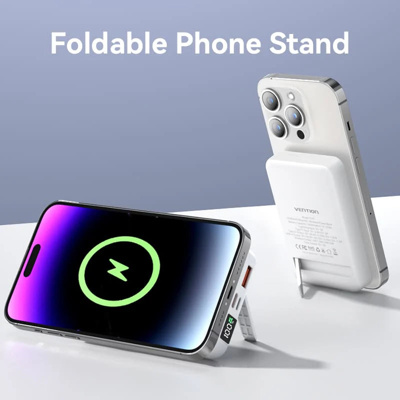 Vention 10000mAh Magnetic Wireless Power Bank 22.5W | FHTB0