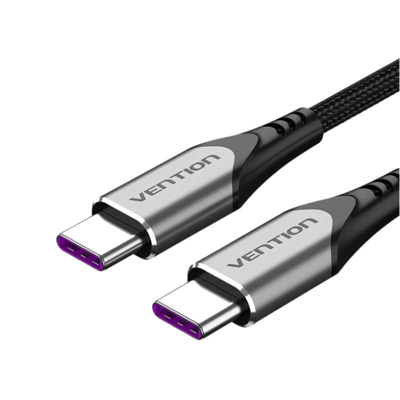 Vention USB Type C to USB C Cable USB C PD 100W 60W Fast Charger for Samsung S20 Macbook iPad Quick Charge 4.0 USB C Charge Cord | 1M | Nylon Braided