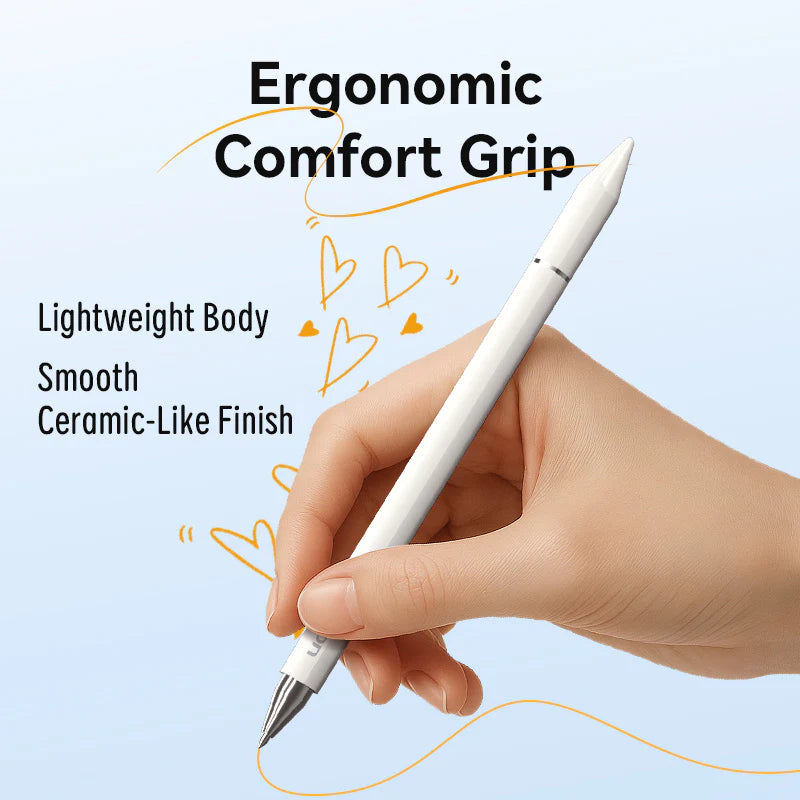 Vention 3-in-1 Magnetic Stylus Pen White Aluminum Alloy Type | KQLW0