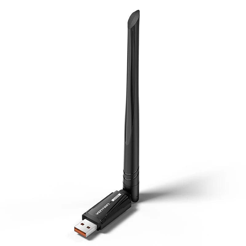 Vention AX900 USB Wi-Fi Dual Band Adapter With High Gain Antenna Black | KDWB0