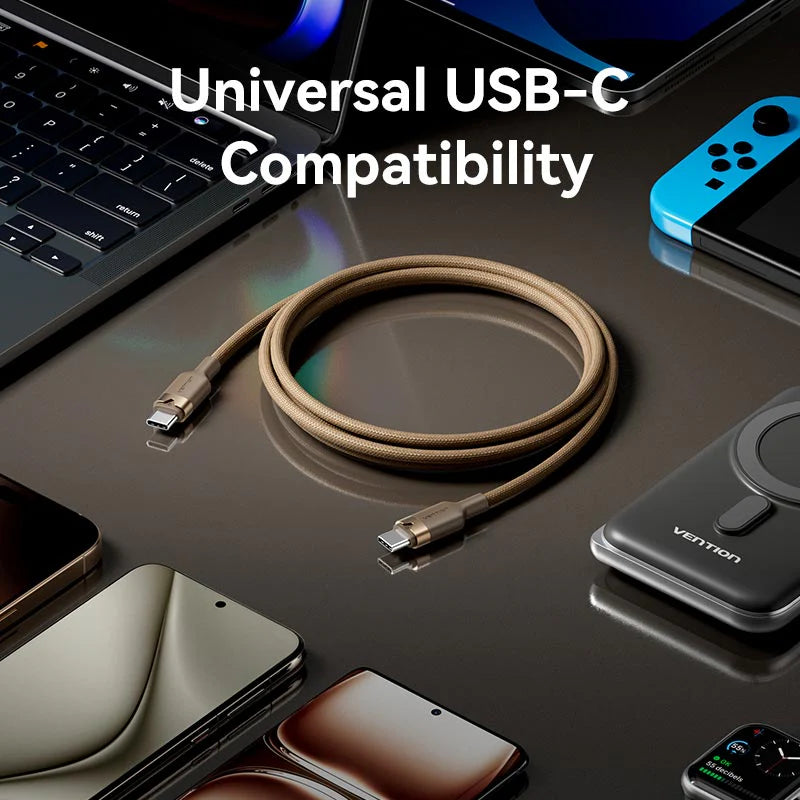Vention USB 2.0 Type-C | TRIJF | Male to Type-C Male 5A Cable