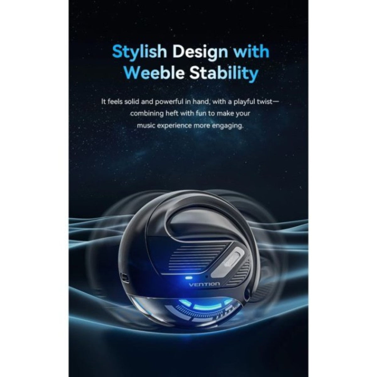 Vention OpenBeat O12 Black | NBUB0 | True Wireless Open Earbuds