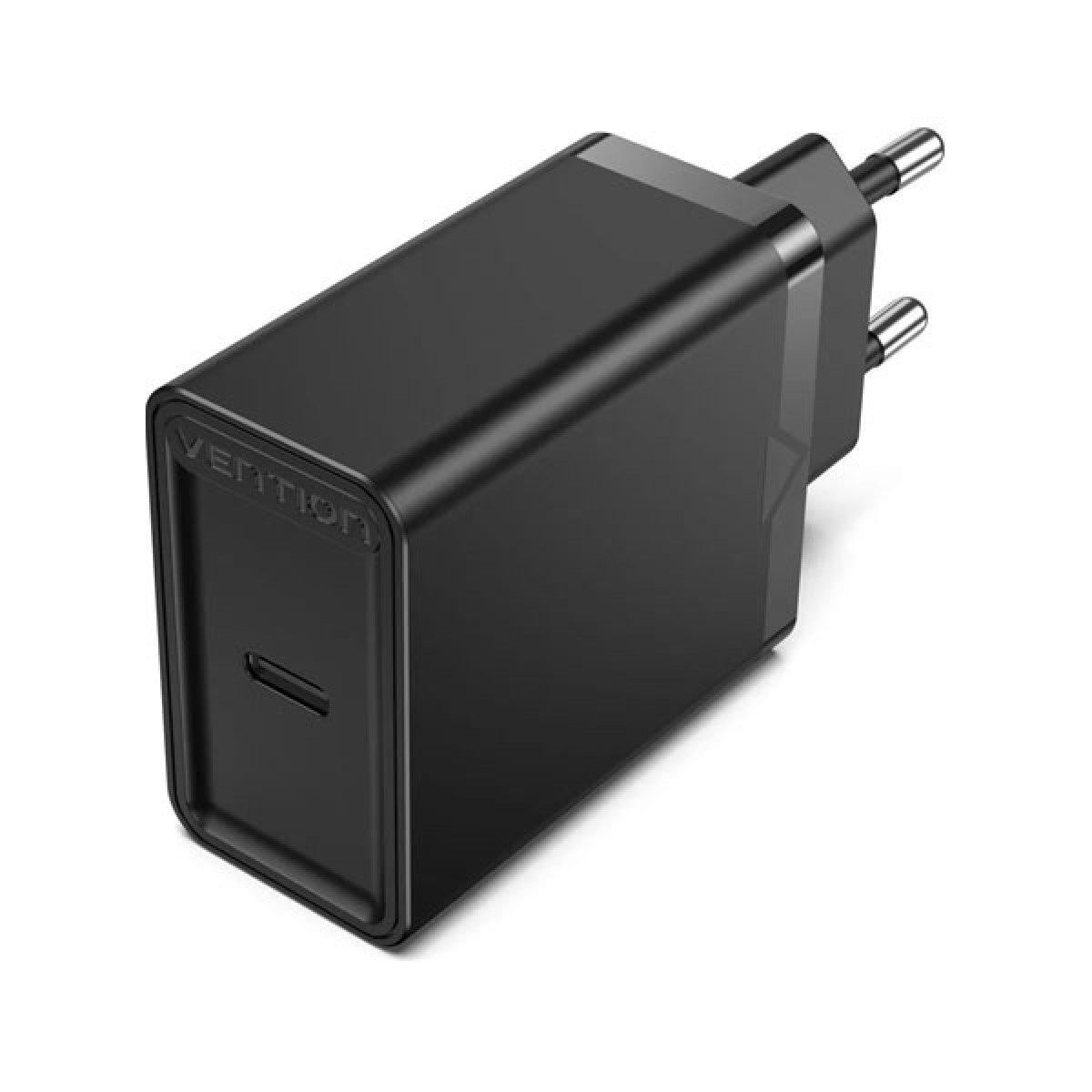 Vention 1-Port Usb-C Fast Charger 30W Eu-Plug | Support PPS/PD3.0/QC4.0/SCP/FCP/AFC/BC1.2/Apple 2.4A Protocols