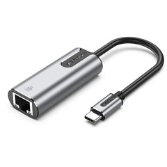 USB-C to Gigabit Ethernet Adapter 0.15M Gray Aluminum Alloy Type | USB 3.1 Gen 1-C/RJ45 Interface | CFNHB