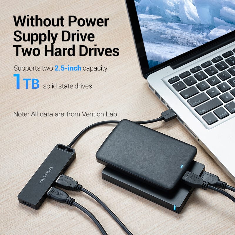 4-Port USB 2.0 Hub With Power Supply | Black | 1M  | CHMBF |