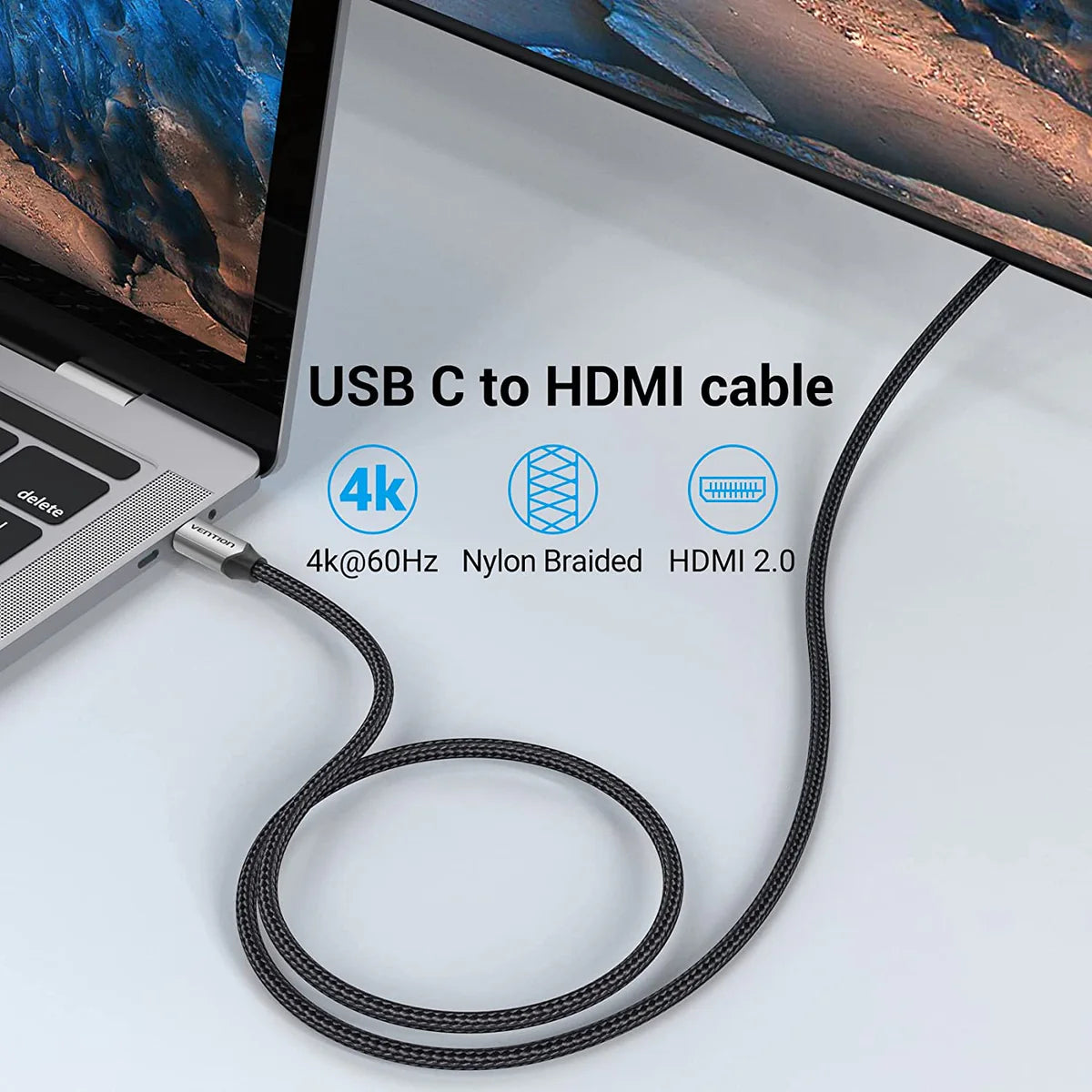 USB-C to 4K HDMI Cable  | Compatible With Type-C Devices | CRBFF | 1M | CRBBH | 2M | Gold Plated